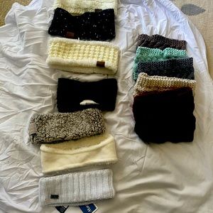 Assorted winter headbands